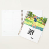 Golf Je suis fou de golf des citations drôles pour (Devant avec enveloppe)
