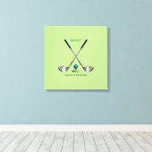 Golf Jeu Art Unique toile étirée Impression (Insitu (Plancher de Bois))