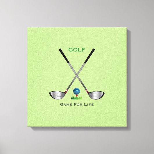 Golf Jeu Art Unique toile étirée Impression (Recto)