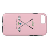 GOLF - Jeu pour la vie rose iPhone 7 Coque (Dos (Horizontal))