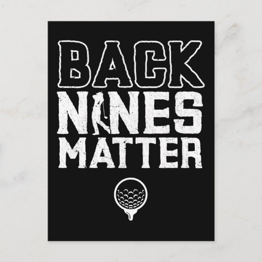 Golf Joke Golf Course Humor Golfing Briefkaart (Voorkant)