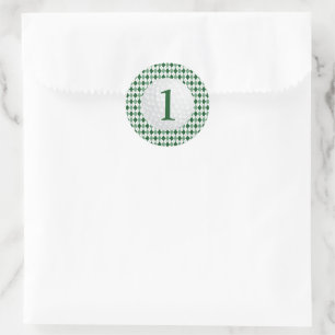 Golf Jongen 1e Verjaardag Ronde Sticker