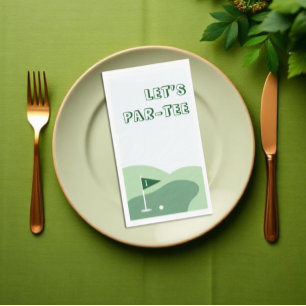 Golf Jongen 1e Verjaardag Servet