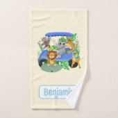 Golf Jungle Animaux Baby Personnaliser (Serviette à main)