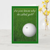 Golf Kaart (Gele Bloem)