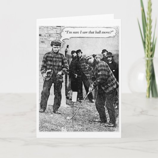 Golf-Kaart Feestdagen Kaart (Voorkant)