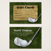 Golf-kaartje - Vaderdag Groen Visitekaartjes (Voorkant /achterkant)