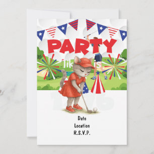 Golf KAT golfer Partij 4 juli Onafhankelijkheidsda Kaart