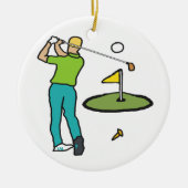 Golf Keramisch Ornament (Voorkant)