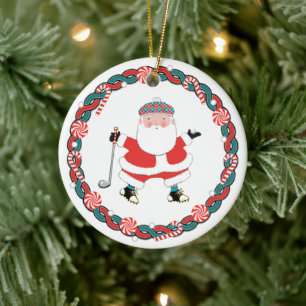 Golf Kerst Collectie Keramisch Ornament