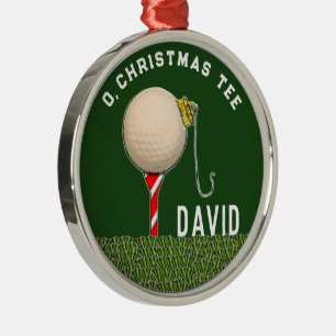 Golf Kerst Collectie Metalen Ornament
