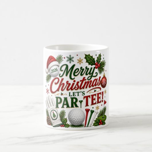 Golf Kerst Koffiemok (Center)
