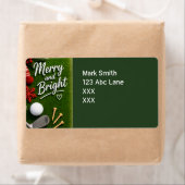 Golf Kerst thema Etiket (Insitu)