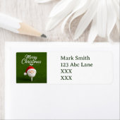 Golf Kerst thema Etiket (Insitu)
