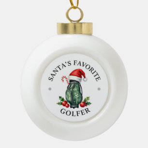 Golf Kerst Thema voor Boomornament Keramische Bal Ornament