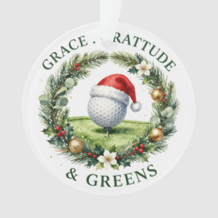 Golf Kerst Thema voor Boomornament Ornament