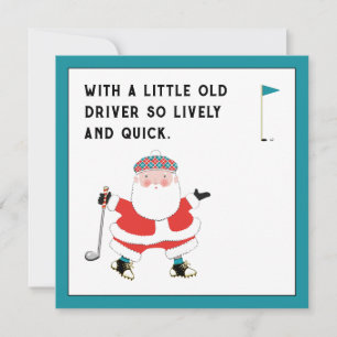 Golf kerst uitnodigingen