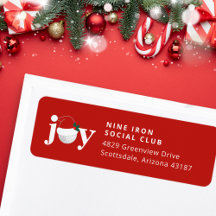 Golf Kerst Vakantie Vreugde Festive Moderne Rode
