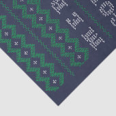 Golf Kerst Vrolijk Golfmas Blauw Tissue Papier (Detail)