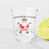 Golf-kerstblaasglas Shot Glas (Voorkant)
