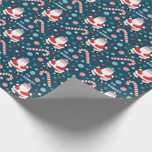 Golf-kerstcadeau Cadeaupapier (Hoek)