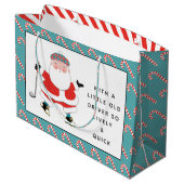 Golf-kerstcadeau Groot Cadeauzakje (Achterkant Gekanteld)