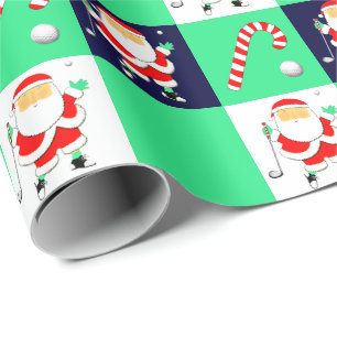 Golf Kerstcadeau Inpakpapier