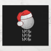 Golf Kerstcadeau Sport Grappige bal Sparkling Wijnetiket (Enkel label)