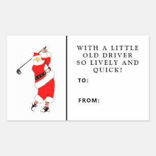 Golf Kerstcadeau Tag