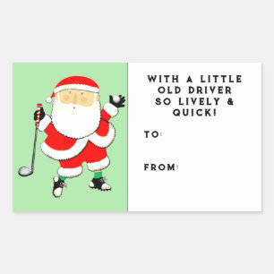 Golf Kerstcadeau Tag