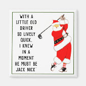 Golf-kerstcadeauidee Magneet (Voorkant)