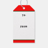 Golf kerstcadeautags cadeaulabel (Achterkant)