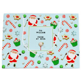 Golf-kerstfeestdag Groot Cadeauzakje (Voorkant)