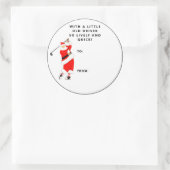 Golf-kerstfeestdag Label (Tas)