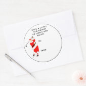 Golf-kerstfeestdag Label (Envelop)