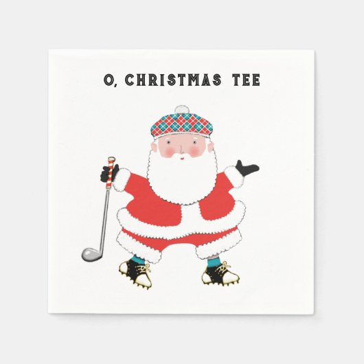 Golf-kerstfeestdag Servet (Voorkant)