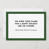 Golf-kerstfeestkaarten Kaart (Achterkant)