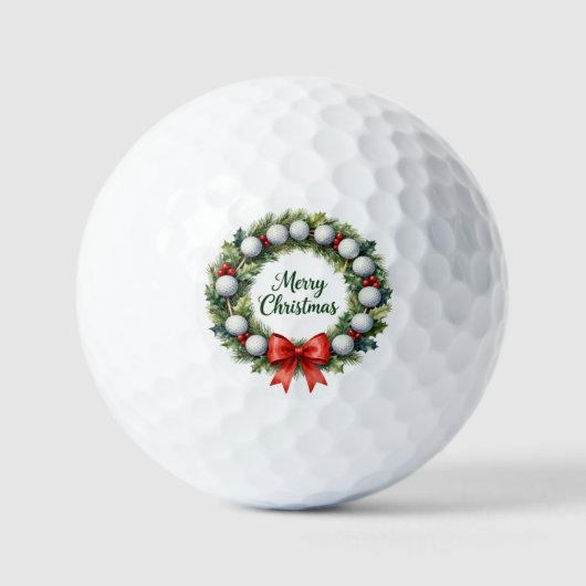 Golf Kerstkrans  Golfballen (Voorkant)