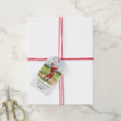 Golf Kerstman golfen Mijn baan is bij jou Cadeaulabel (Met Touw)