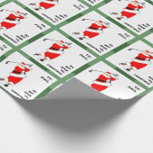 Golf Kerstmis Cadeaupapier (Hoek)