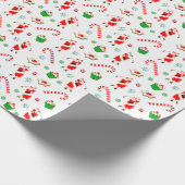 Golf Kerstmis Cadeaupapier (Hoek)