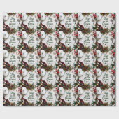 Golf Kerstmis Cadeaupapier (Vlak)