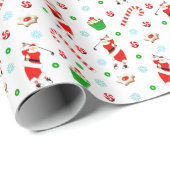 Golf Kerstmis Cadeaupapier (Rol Hoek)