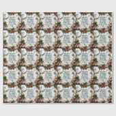 Golf Kerstmis Cadeaupapier (Vlak)