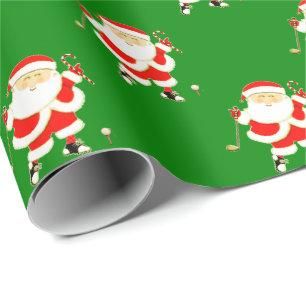 Golf Kerstmis Cadeaupapier