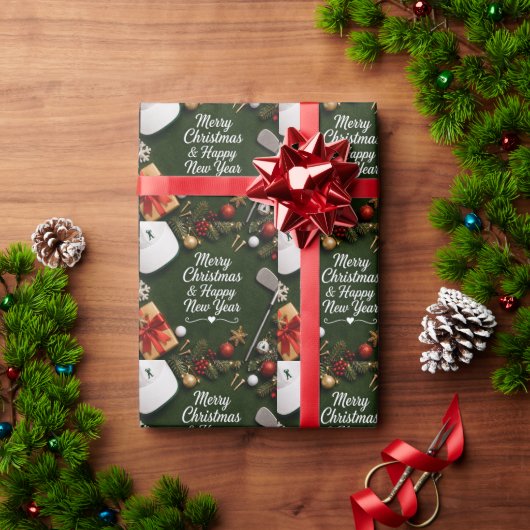 Golf Kerstmis Cadeaupapier (Feestdagen Geschenken)
