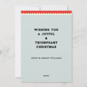 Golf Kerstmis Groet Feestdagenkaart (Achterkant)