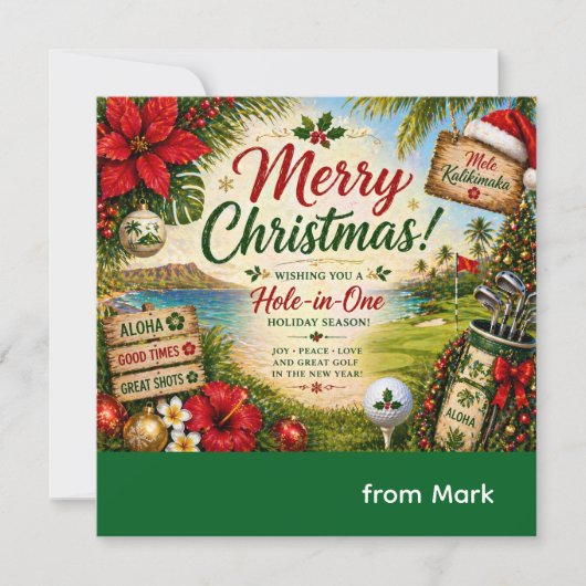 Golf Kerstmis in Hawaï (Voorkant)