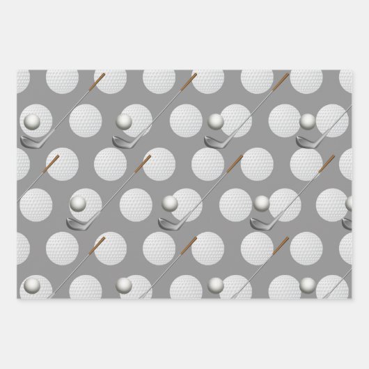 Golf Kerstmis met GOLF thema Inpakpapier Vel (Voorkant 2)