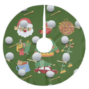Golf Kerstmis met golfbal Kerstboom Rok